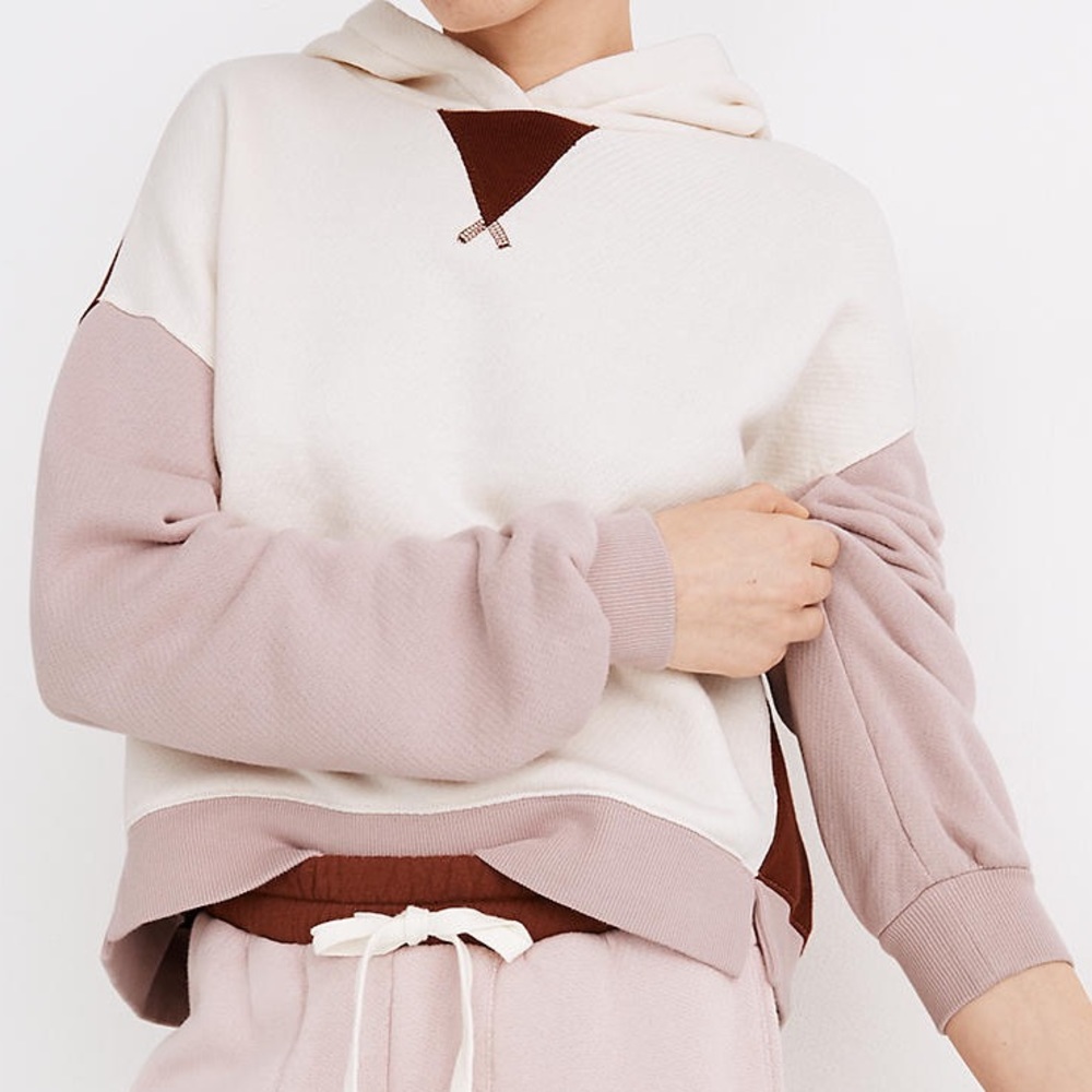 MWL Airyterry Hoodie Sweatshirt in Colorblock Size XL